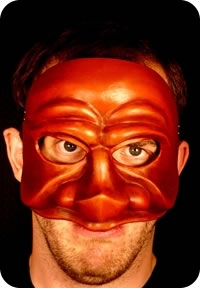 Capitano mask being worn