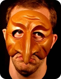 Coviello mask being worn