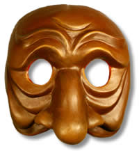 Punchinella Commedia Mask 1