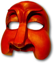 Smeraldina Commedia Mask