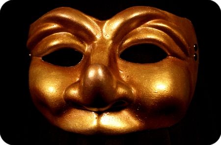 Golden Cintia Costume Mask