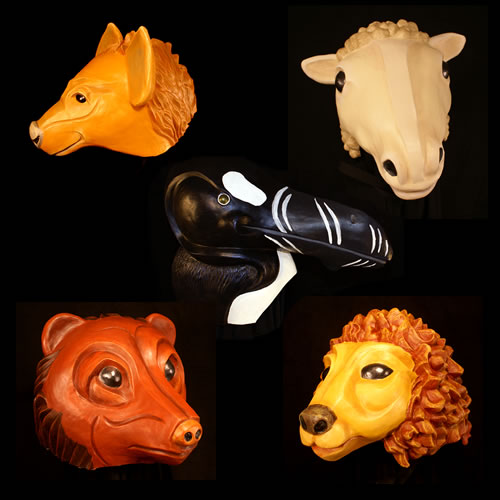 The Great Auk - All 5 Head Pieces