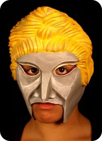 Greek Goddess Mask being worn