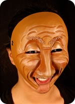 Arie mask being worn