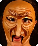 Cadoc mask being worn