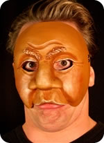 Dyke mask being worn
