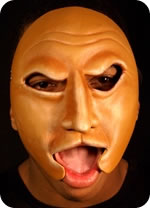 Idris mask being worn
