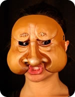 Kaek mask being worn