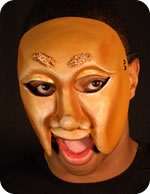 Lep mask being worn