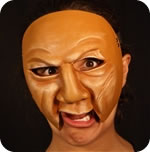 Oaf mask being worn