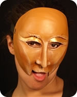 Perrietta mask being worn