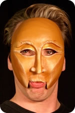 Perrietta mask being worn