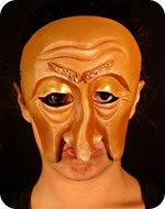 Spritzer mask being worn
