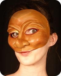 Cintia mask being worn