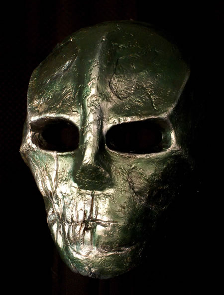 Silver Skull Mask - Left View