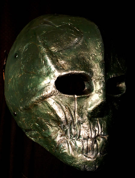 Silver Skull Mask - Right View