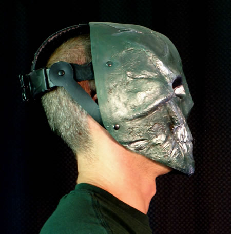 Silver Skull Mask - Side View
