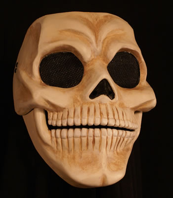 Skull Mask with Moveable Jaw - Closed Mouth