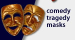 Comedy & Tragedy Decorative Masks