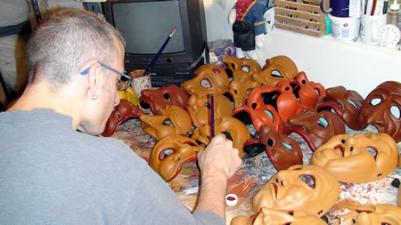 Painting Commedia Masks