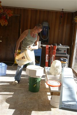 Pouring Mask Molds